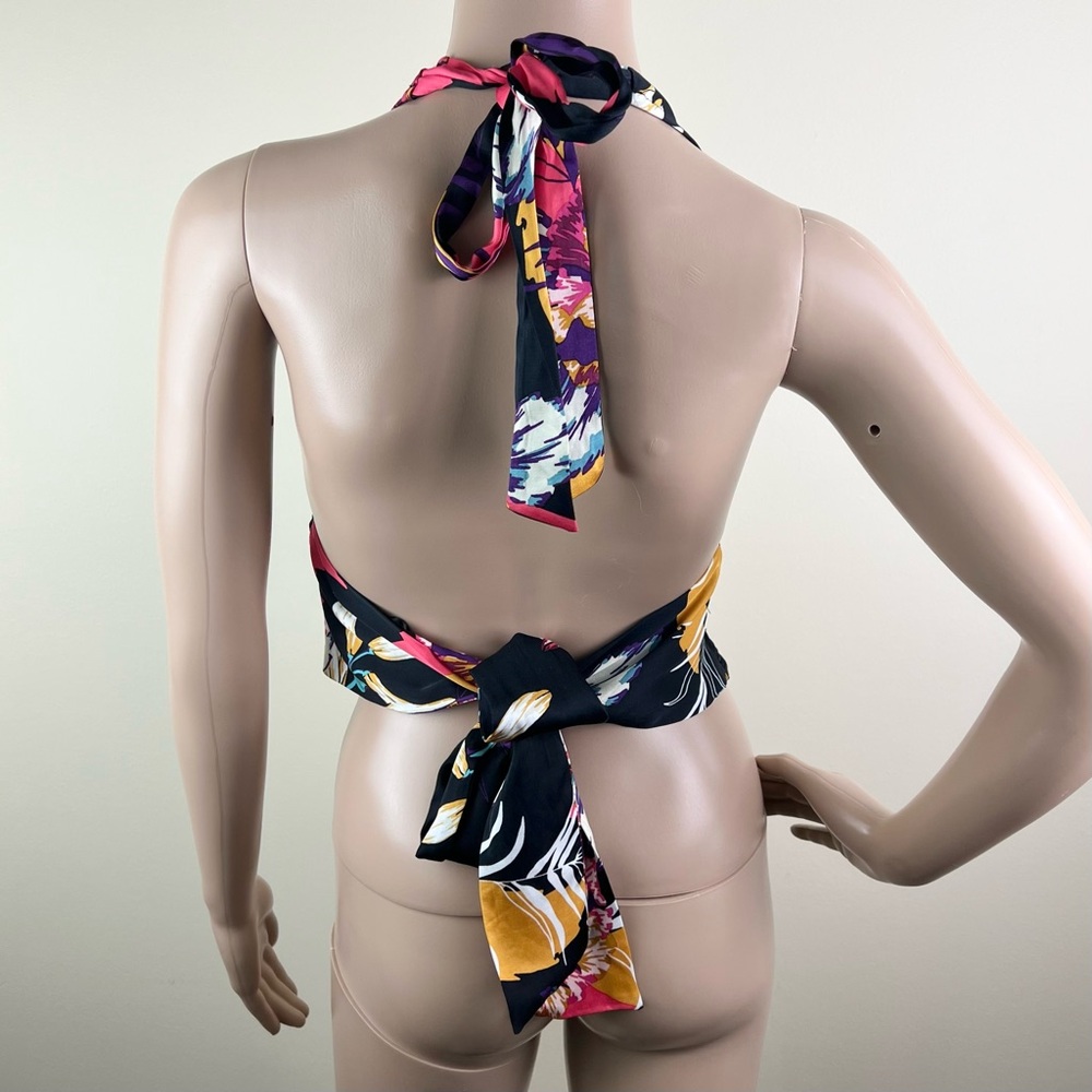 FREE PEOPLE REVOLVE PRINTED HALTER TOP - Picture 4 of 4